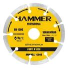 Disco corte diamantado 180mm x 7mm x 22,23 segmentado hammer