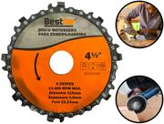 Disco Corte E Desbaste Madeira Corrente Motosserra Para Esmerilhadeira Lixadeira 8 Dentes Bestfer