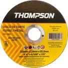 Disco Corte Ferro Thompson 4.1/2''X5/128''X7/8'' - Fino 1,0Mm - 1660 - Kit C/10 Pecas Disco Corte Ferro Thompson 4.1/2''X5/128''X7/8'' - Fino 1,0Mm - 1660 - Kit C/10 Pecas