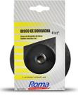 Disco de Borracha 4.1/2" Preto Flexível Roma