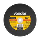 Disco de corte 10 polegadas x 2 telas - furo 3/4 para ferro vonder