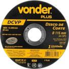 Disco de corte 115 mm x 1,0 mm x 22,23 mm DCVP VONDER PLUS
