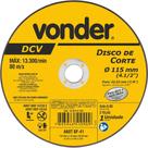 Disco de Corte 115 mm x 1,6 mm x 22,23 mm, Dcv, Vonder OstenVonder
