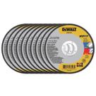 Disco de Corte 115X1.0X22mm Aço/Inox Dewalt HP2 DW84407 - 10 Unidades