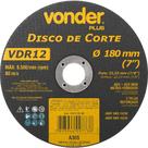 Disco de Corte 180 mm x 3 mm x 22,23 mm Vdr12, Vonder Plus OstenVonder