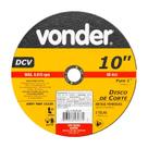Disco de corte 254 mm x 3,2 mm x 25,40 mm dcv vonder