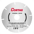 Disco de corte cortag para madeira tungstenio 110mm furo 20mm