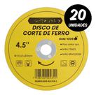 Disco de corte de Metais 4,5" Bom Vink Furo 22mm 115mm Kit 20 Discos