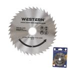 Disco de Corte de Serra Circular 40 Dentes Cortes Precisos para Plástico Madeira C/ Anel Adaptador