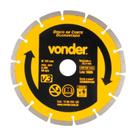 Disco de corte diamantado 180mm segmentado v3 vonder
