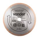 Disco de corte diamantado 250mm contínuo porcelanato vonder