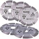 Disco de Corte Diamantado 4.1/8 POL 105 MM para Granito D-44351 Kit com 5 Peças MAKITA Disco de Corte Diamantado 4.1/8 POL 105 MM para Granito D-44351 Kit com 5 Peças MAKITA