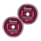 Disco de Corte Diamantado Contínuo Eco Cortag 110mm Ø 2,0mm Serra Mármore Refrigerado Construção Civil Pedreiros Serralheiros Profissional