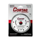 Disco de Corte Diamantado Cortag 110mm/110mm Plus 1.2mm/1.4mm Turbo Extra Fino Porcelanato Branco Profissional
