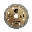 Disco De Corte Diamantado Para Marmore Granito Turbo Dourado 115x12x20mm Pro