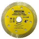Disco de corte diamantado turbo 4'' 105mm x 1.2mm furo 20mm