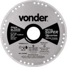 Disco De Corte Diamantado Vonder 115 Mm 22,2 Mm Para Aço Carbono E Inox Corte A Seco