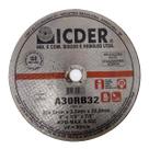 Disco de Corte Ferro 115mm 4.1/2" 3,2mm Icder