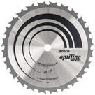 Disco de Corte OptlineWood 210mm x 1,6mm 24 Dentes BOSCH