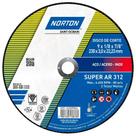 Disco de Corte p/ Aço Norton 230x3,0x22,23mm AR312 Disco de Corte p/ Aço Norton 230x3,0x22,23mm AR312