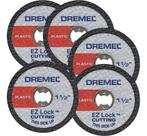 Disco De Corte P/ Plástico Ez Lock Dremel Ez476 C/ 5 Peças 2615E476AE