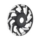 Disco De Desbaste Segmentado De Diamante Preto De 5 Polegadas Com Eixo De 7/8 Polegadas Para Remoção