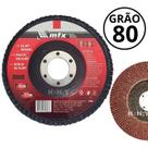 Disco De Desbaste Tipo Flap 115 mm X 22 mm Grão 80 - MTX