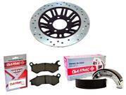 Disco de Freio Cg 150 Titan / Cg 160 Titan 2015 A 2017 Combi Brake + Pastilhas e Lonas Diafrag