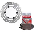 Disco de Freio Dianteiro Honda Adv 150 Abs 2019-2023 + Pastilhas Diafrag Disco de Freio Dianteiro Honda Adv 150 Abs 2019-2023 + Pastilhas Diafrag