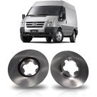 Disco de freio dianteiro ventilado par ford transit 2008 a 2014