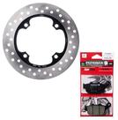Disco de Freio Traseiro Cb 300r Sem Abs 2009-2015 + Pastilhas Potenza Gt Super Forza (Sinterizada)