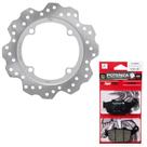 Disco de Freio Traseiro Cb 500x / Cb 500f 2014-2024 + Pastilhas Potenza Gt Super Forza (Sinterizada)