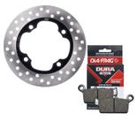 Disco de Freio Traseiro Xre 300 Sem Abs 2009-2018 / Falcon 400 + Pastilhas Diafrag