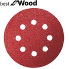 Disco de Lixa 125mm 8 Furos com 5 unidades Redwood Bosch 100GR Disco de Lixa 125mm 8 Furos com 5 unidades Redwood Bosch 100GR