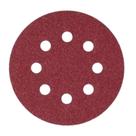 Disco De Lixa 125mm Grão 60 Com 8 Furos 10 Unidades Fertak