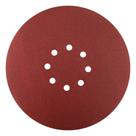 Disco de Lixa 225mm com tiras autocolantes 80 8 furos teto - pct c/ 5 unid.