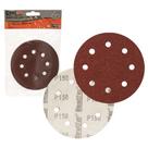 Disco de lixa base auto-aderente 125mm 8 furos grao 180 - pacote com 10 - bestfer