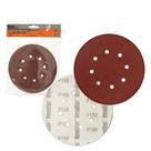 Disco de lixa base auto-aderente 180mm 8 furos grao 180 - pacote com 10 - bestfer