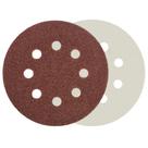 Disco de lixa com pluma 125 mm 8 furos grão 80 com 10 peças - 08.019