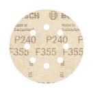 Disco de Lixa Com tiras autocolantes 125mm - GR. 240 Com 5 Peças (2608605119) - Bosch