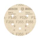 Disco de Lixa Com tiras autocolantes 150mm - GR. 120 Com 5 Peças (2608605126) - Bosch