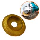 Disco de Lixa Diamantado 75 mm Perfil de Borda Curva 10 mm Encaixe 20 mm pra Esmerilhadeira Disco de Lixa Diamantado 75 mm Perfil de Borda Curva 10 mm Encaixe 20 mm pra Esmerilhadeira