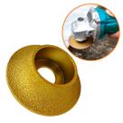 Disco de Lixa Diamantado 75 mm Perfil de Borda Curva 20 mm Encaixe 20 mm pra Esmerilhadeira