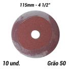 Disco De Lixa Fibra 115mm Aço, Inox, Ferro kit com 10 un. Disco De Lixa Fibra 115mm Aço, Inox, Ferro kit com 10 un.
