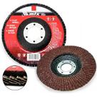 Disco de Lixa Flap 4.1/2 POL Grana 80 Kit 20 Unidades MTX