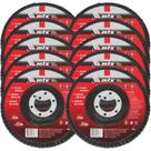 Disco de Lixa Flap 4,1/2 POL Grana 60 Kit Com 10 Unidades MTX