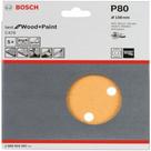 Disco De Lixa G80 150mm C/ 05 Unidades Bosch 2608605087