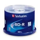 Disco de mídia gravável Blu-ray Verbatim BD-R 25GB 16X 50, pacote