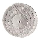 Disco de Polimento Costurado Algodão Branco 6" - Poli-max
