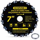 Disco De Serra Para Roçadeira Com 16 Dentes De Corrente Disco De Serra Para Roçadeira Com 16 Dentes De Corrente